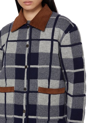  - GUEST IN RESIDENCE - Reversible Quilted Plaid Liner Wool Cashmere Jacket