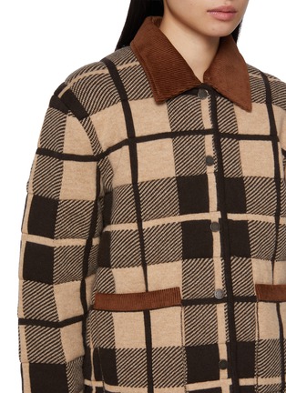  - GUEST IN RESIDENCE - Reversible Quilted Plaid Liner Wool Cashmere Jacket