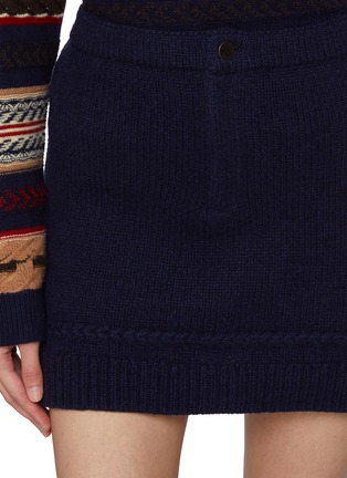  - GUEST IN RESIDENCE - Jean Cashmere Wool Knit Mini Skirt