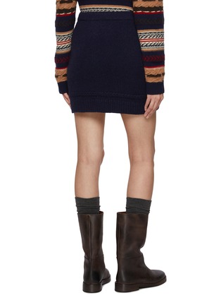 Back View - Click To Enlarge - GUEST IN RESIDENCE - Jean Cashmere Wool Knit Mini Skirt