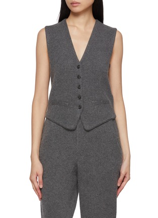 Main View - Click To Enlarge - GUEST IN RESIDENCE - Tailored Cashmere Vest