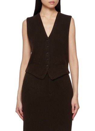 Main View - Click To Enlarge - GUEST IN RESIDENCE - Tailored Cashmere Vest