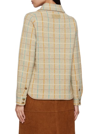 Back View - Click To Enlarge - GUEST IN RESIDENCE - Dylan Plaid Cashmere Shirt