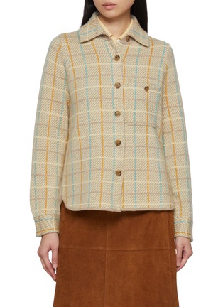 Main View - Click To Enlarge - GUEST IN RESIDENCE - Dylan Plaid Cashmere Shirt