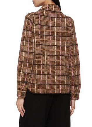 Back View - Click To Enlarge - GUEST IN RESIDENCE - Dylan Plaid Cashmere Shirt