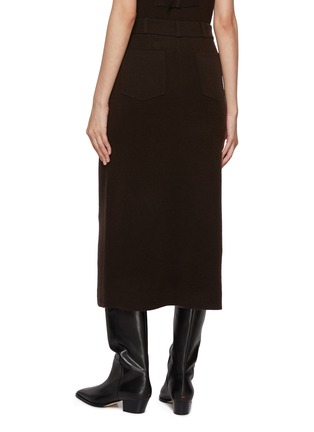 Back View - Click To Enlarge - GUEST IN RESIDENCE - Tailored Cashmere Skirt