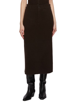 Main View - Click To Enlarge - GUEST IN RESIDENCE - Tailored Cashmere Skirt