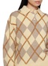  - GUEST IN RESIDENCE - Collegiate Long Sleeve Argyle Knit Polo Shirt