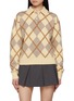 Main View - Click To Enlarge - GUEST IN RESIDENCE - Collegiate Long Sleeve Argyle Knit Polo Shirt