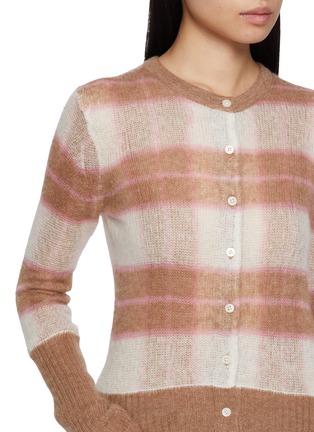  - GUEST IN RESIDENCE - Shadow Plaid Wool Knit Cardigan