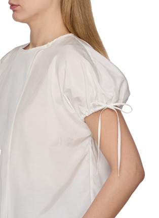  - THE LOOM - Volume Tie Sleeve Cotton Silk Blouse