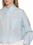  - THE LOOM - Oversized Cropped Cotton Silk Shirt