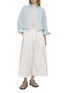 Figure View - Click To Enlarge - THE LOOM - Oversized Cropped Cotton Silk Shirt