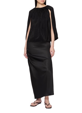 Figure View - Click To Enlarge - THE LOOM - Ruched Maxi Skirt