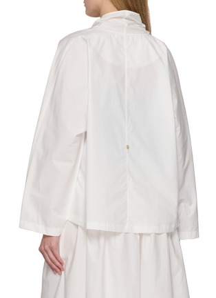 Back View - Click To Enlarge - THE LOOM - Shawl Collar Cotton Open Jacket