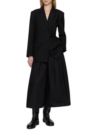 Figure View - Click To Enlarge - THE LOOM - Wide Leg Culotte Cotton Pants