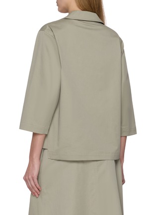 Back View - Click To Enlarge - THE LOOM - Open Collar Cotton Work Shirt