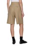 Back View - Click To Enlarge - THE LOOM - High Waist Pleated Front Wool Shorts