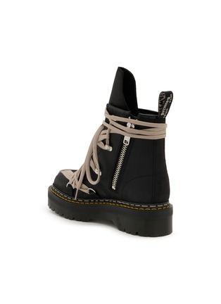  - RICK OWENS  - x Dr. Martens Megalace Leather Boots