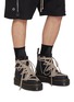 Figure View - Click To Enlarge - RICK OWENS  - x Dr. Martens Megalace Leather Boots