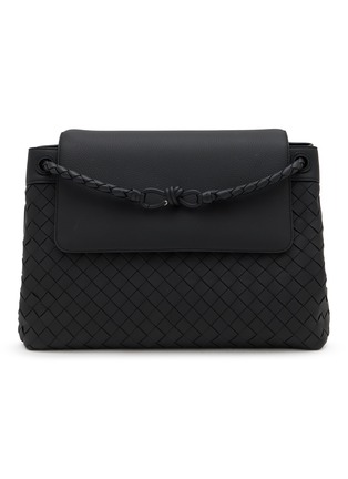 Main View - Click To Enlarge - BOTTEGA VENETA - Medium Andiamo Intrecciato Leather Messenger Bag