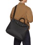 Front View - Click To Enlarge - BOTTEGA VENETA - Medium Andiamo Intrecciato Leather Voyager Bag