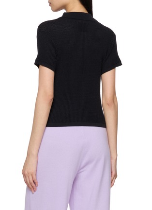 Back View - Click To Enlarge - GUEST IN RESIDENCE - Shrunken Cashmere Knit Polo Shirt