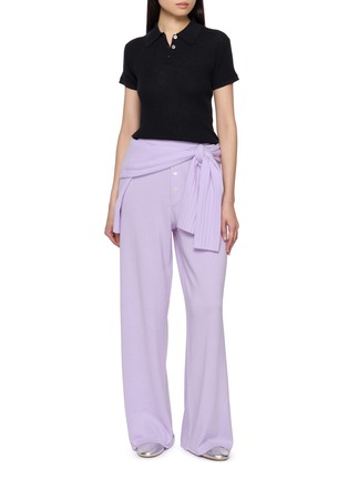 Figure View - Click To Enlarge - GUEST IN RESIDENCE - Shrunken Cashmere Knit Polo Shirt