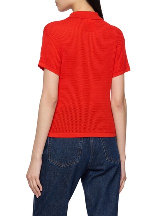 Back View - Click To Enlarge - GUEST IN RESIDENCE - Shrunken Cashmere Knit Polo Shirt