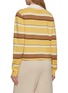 Back View - Click To Enlarge - GUEST IN RESIDENCE - Cropped Striped Knit Cashmere Rugby Sweatshirt