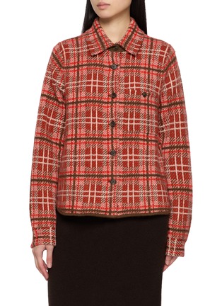 Main View - Click To Enlarge - GUEST IN RESIDENCE - Dylan Plaid Cashmere Shirt