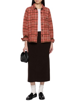 Figure View - Click To Enlarge - GUEST IN RESIDENCE - Dylan Plaid Cashmere Shirt