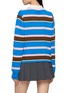 Back View - Click To Enlarge - GUEST IN RESIDENCE - Cropped Striped Knit Cashmere Rugby Sweatshirt