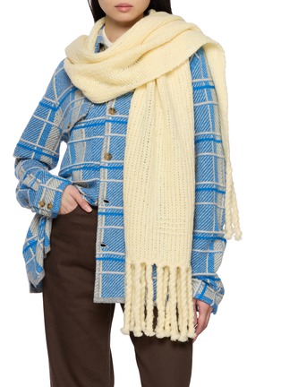 Figure View - Click To Enlarge - GUEST IN RESIDENCE - Cloud Wool Blend Scarf