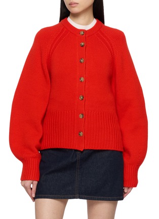 Main View - Click To Enlarge - GUEST IN RESIDENCE - Sculpted Cashmere Knit Cardigan