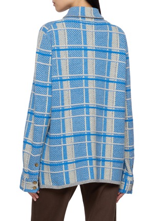 Back View - Click To Enlarge - GUEST IN RESIDENCE - Plaid Cashmere Work Shirt