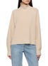 GUEST IN RESIDENCE Cropped Turtleneck Cashmere Rib Knit Top