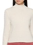  - GUEST IN RESIDENCE - Popcorn Mock Neck Cashmere Wool Knit Top