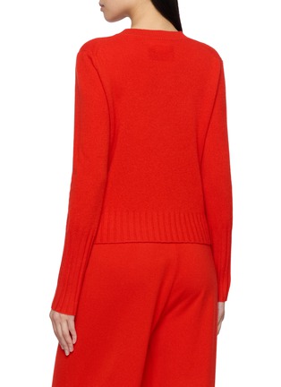 Back View - Click To Enlarge - GUEST IN RESIDENCE - Shrunken Crewneck Cashmere Knit Sweater