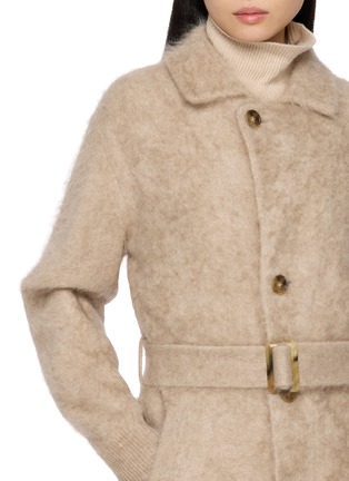  - GUEST IN RESIDENCE - Belted Grizzly Washed Cashmere Coat