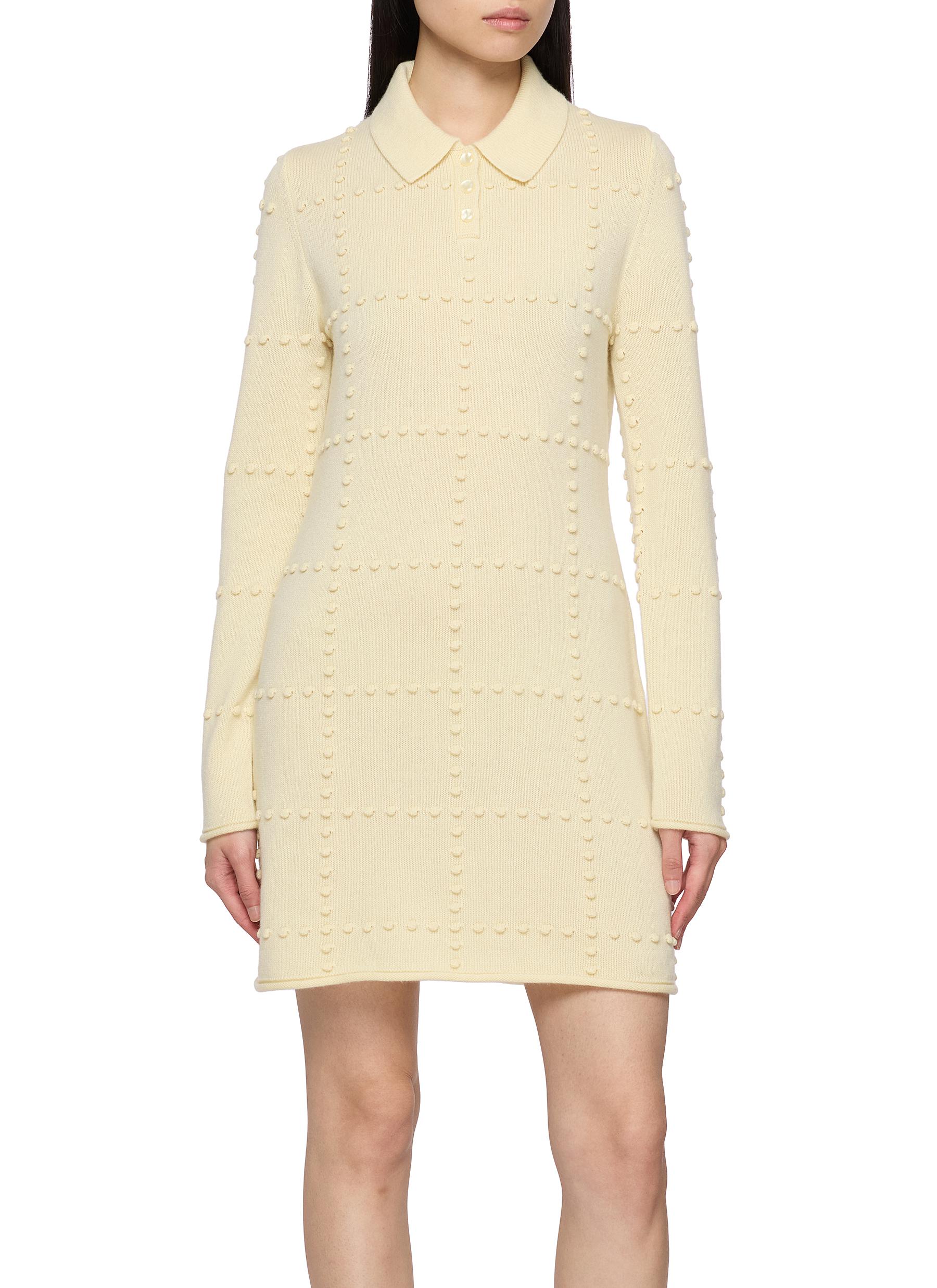 guest in residence knit dresses | Popcorn Wool Cashmere Polo Mini Dress | Women | Lane Crawford Women Business Suit
