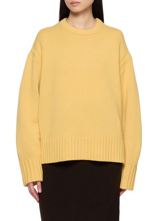 Main View - Click To Enlarge - GUEST IN RESIDENCE - Cozy Crewneck Cashmere Knit Sweater