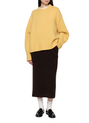 Figure View - Click To Enlarge - GUEST IN RESIDENCE - Cozy Crewneck Cashmere Knit Sweater