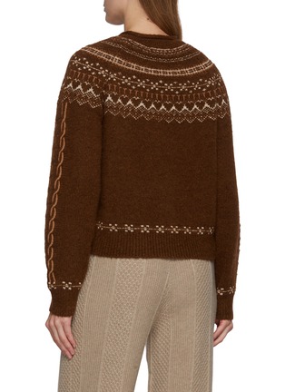 Back View - Click To Enlarge - GUEST IN RESIDENCE - Cloud Chalet Crewneck Cashmere Wool Blend Knit Sweater