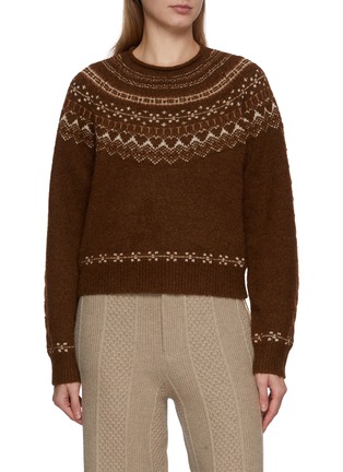 Main View - Click To Enlarge - GUEST IN RESIDENCE - Cloud Chalet Crewneck Cashmere Wool Blend Knit Sweater