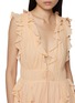  - ULLA JOHNSON - Florella Sleeveless Ruffled Silk Gown