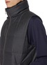  - YVES SALOMON - Mink Fur Collar Wool Silk Puffer Gilet
