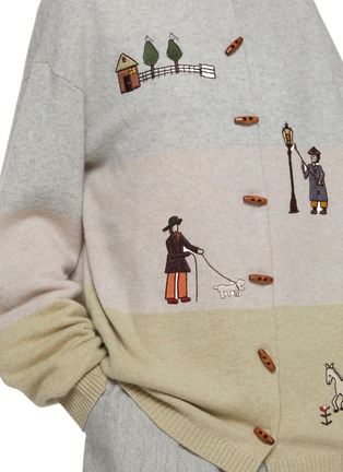  - FAFAMOON - Horn Button Washed Knit Cardigan