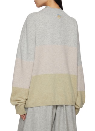 Back View - Click To Enlarge - FAFAMOON - Horn Button Washed Knit Cardigan