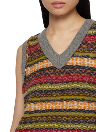  - FAFAMOON - Reversible Fair Isle Knit Vest